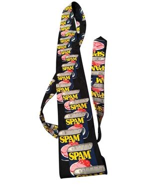 RARE VINTAGE retro Hormel SPAM NeckTie Men’s Canned Ham 1996 100% Silk